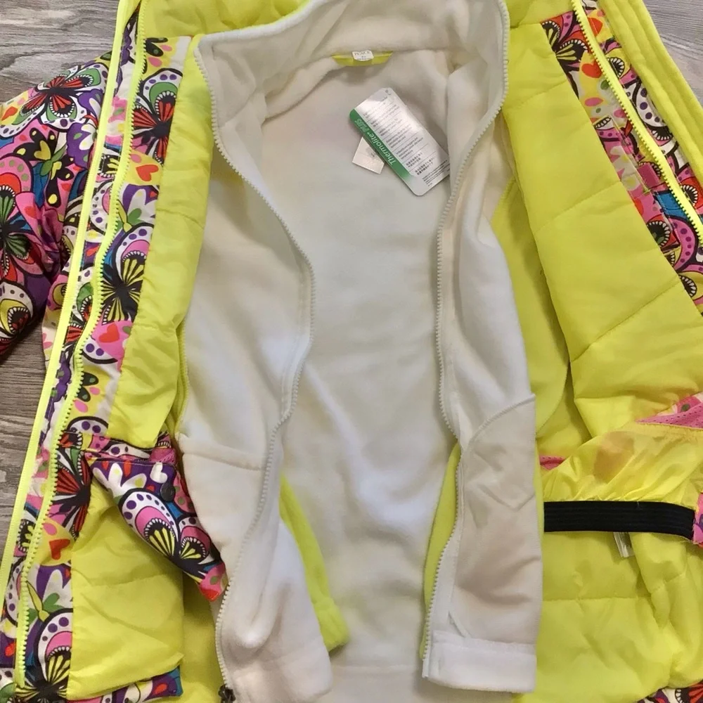 The Children’s Place Butterfly Hooded 3 in 1 Jacket Large NWT